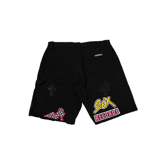 Matty Boy Sex Record SPACE Leather Patch Shorts