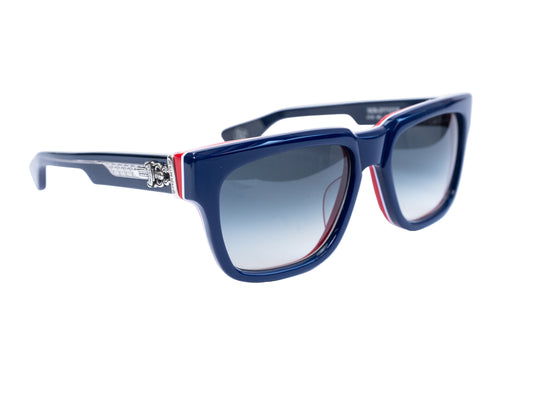 Box Officer Navy Blue/Red Sunglasses