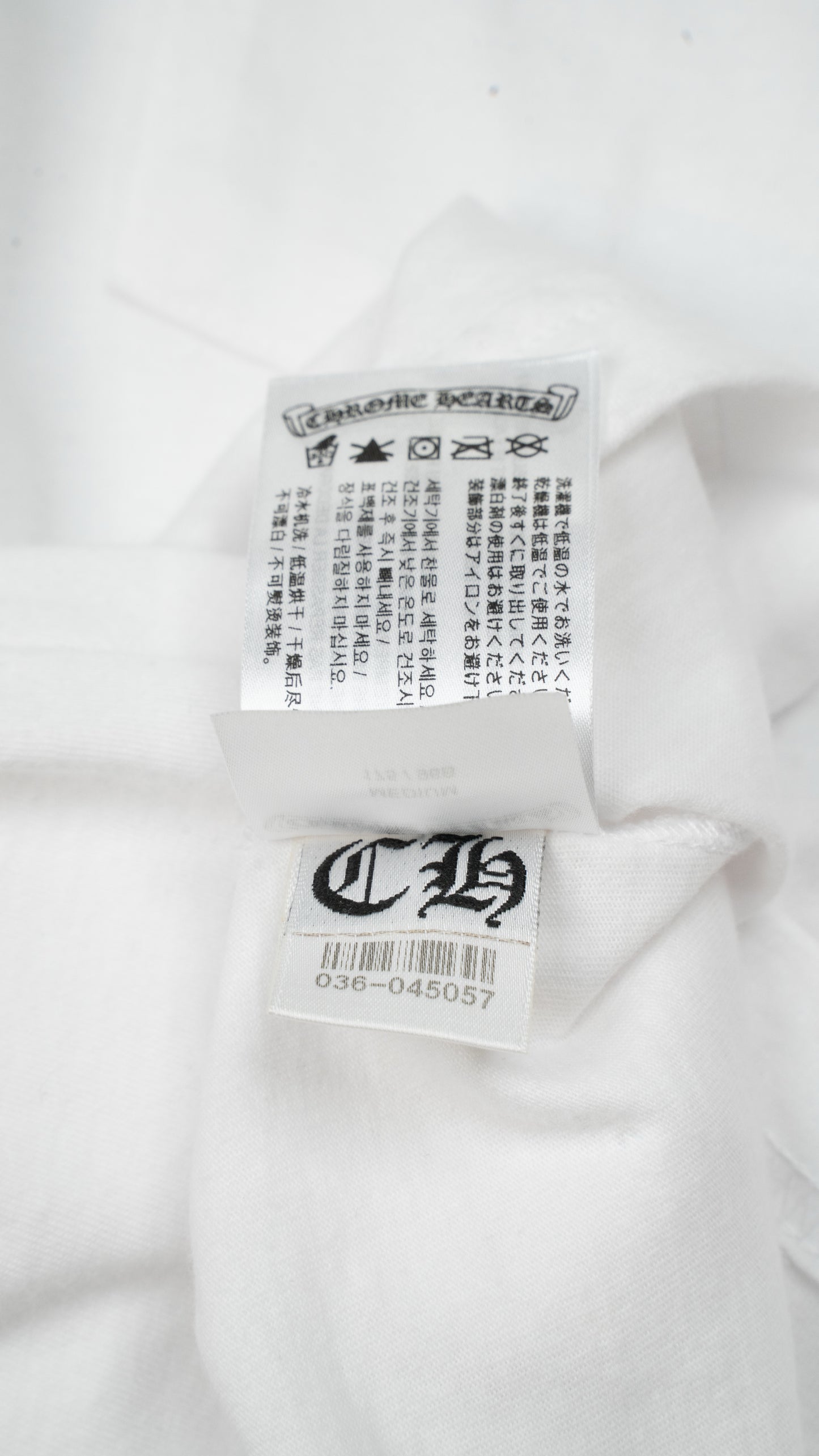 Purple Neck Logo T-Shirt 'White'