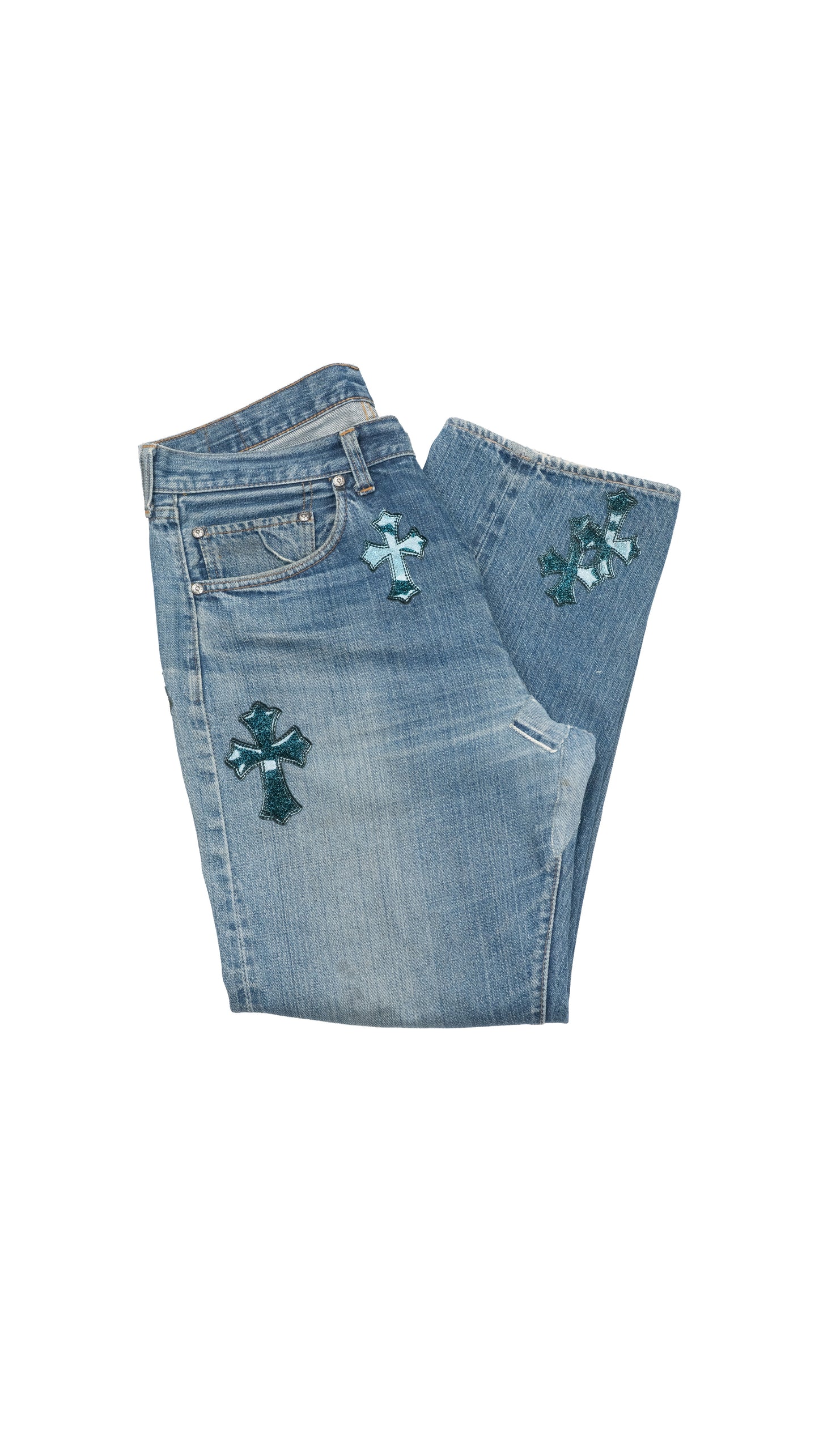 Levi's 501 Galaxy Cross Patch Jeans