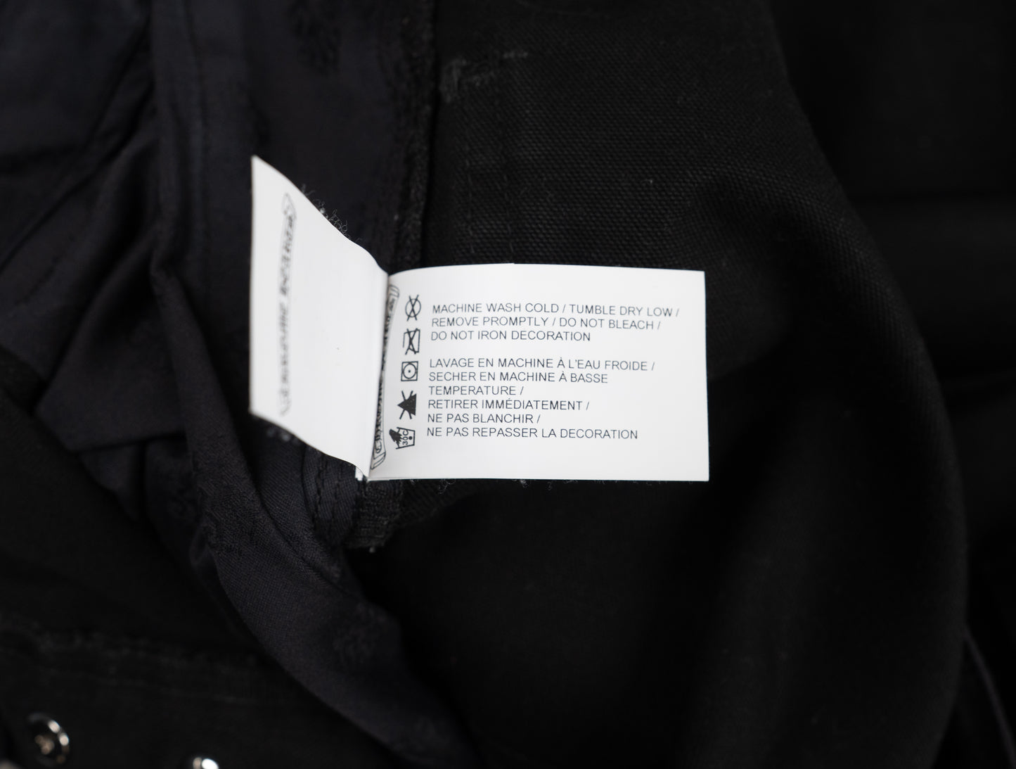 Single Knee Carpenter Pants 'Black'