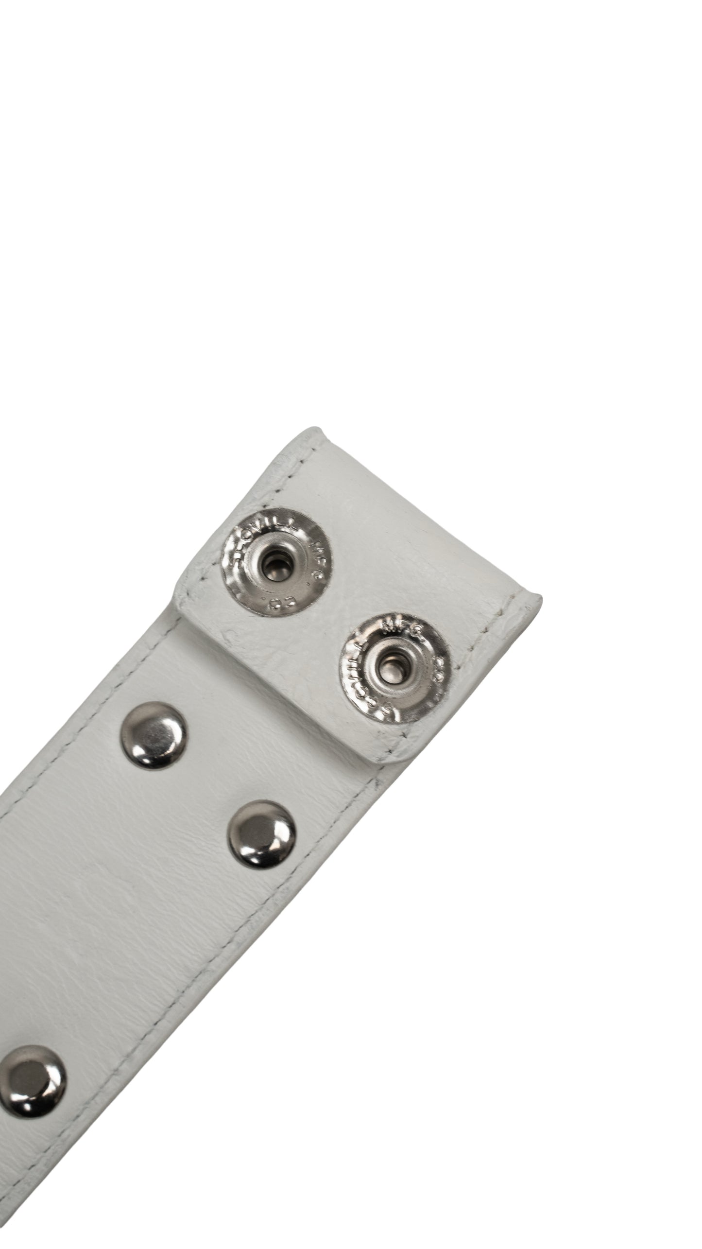 Dagger Loaded White Belt Strap