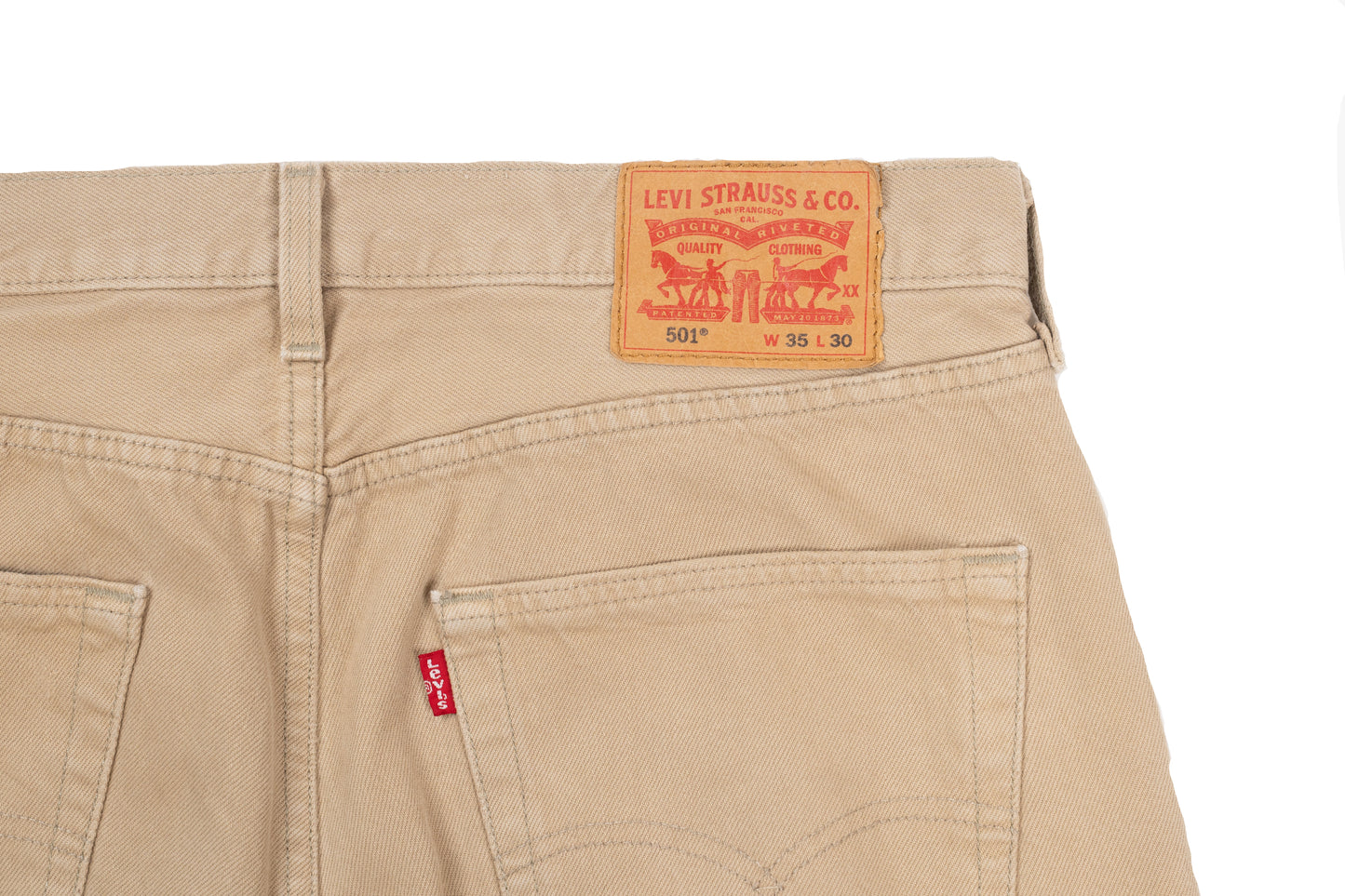 Tan Wash Levi's 501