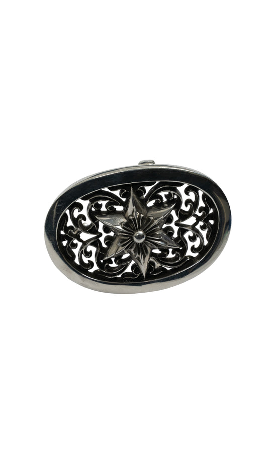 XL Oval Star Belt Buckle