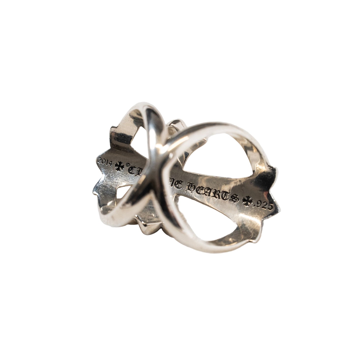 Silver Infinity Cross Ring
