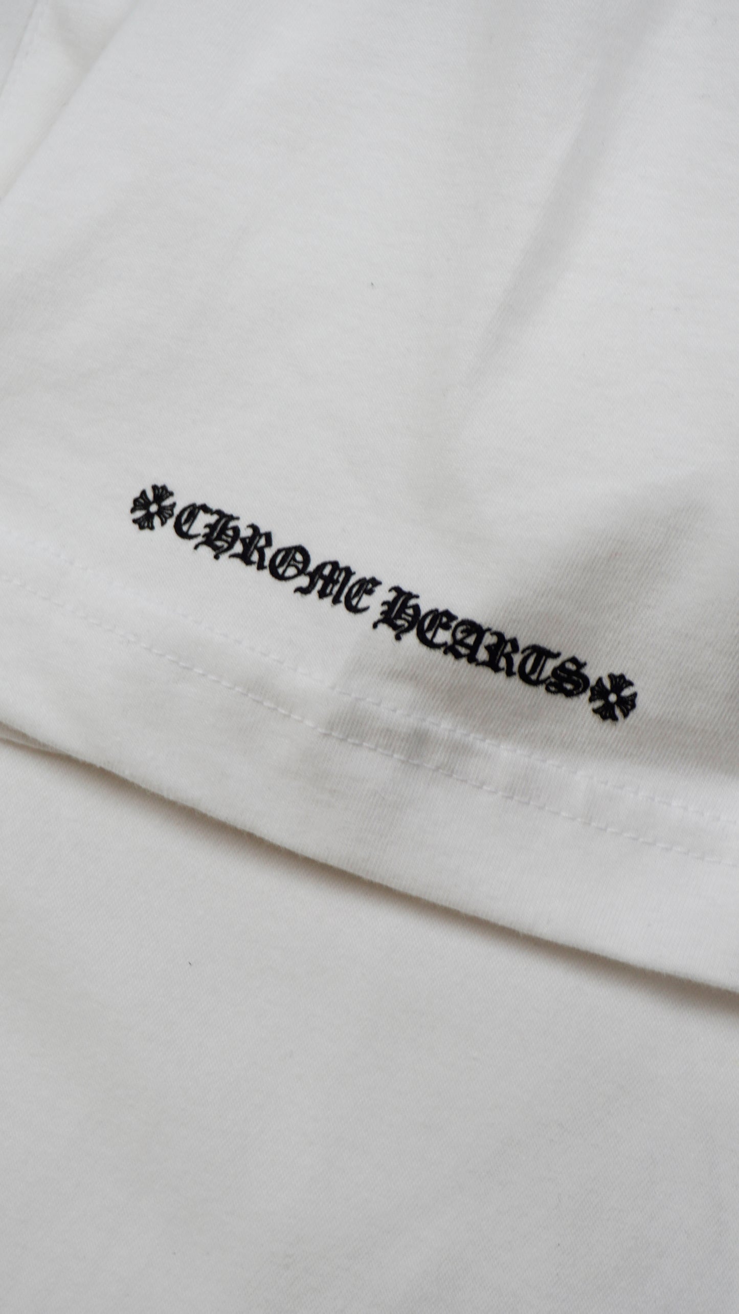 LOVE YOU Neck Script Logo T-Shirt 'White'