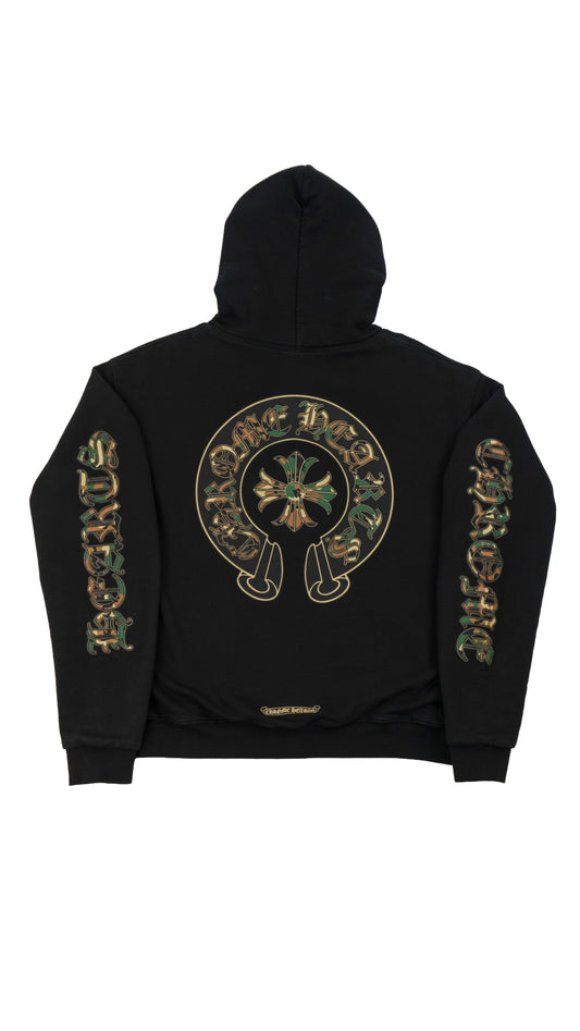 Camo Triple Cross Horseshoe Zip Hoodie