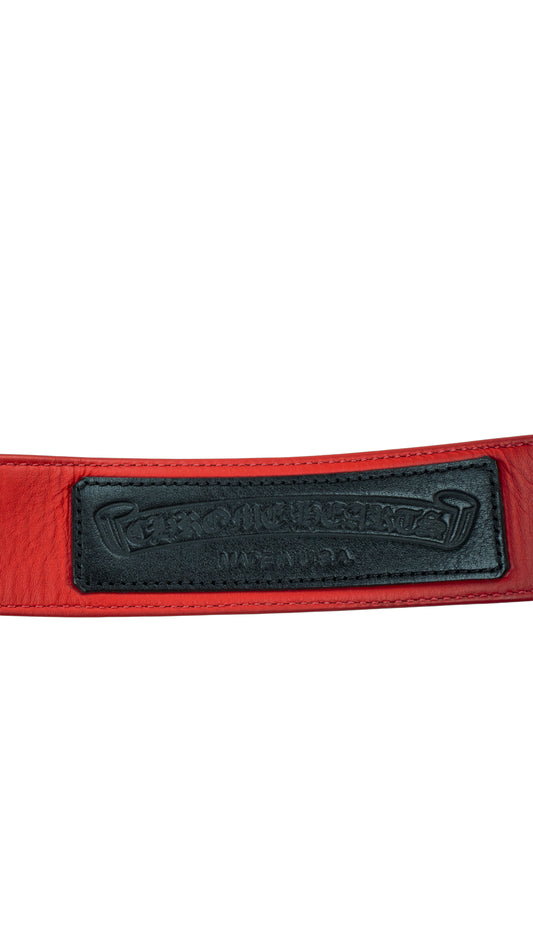 Red Soft Leather Strap