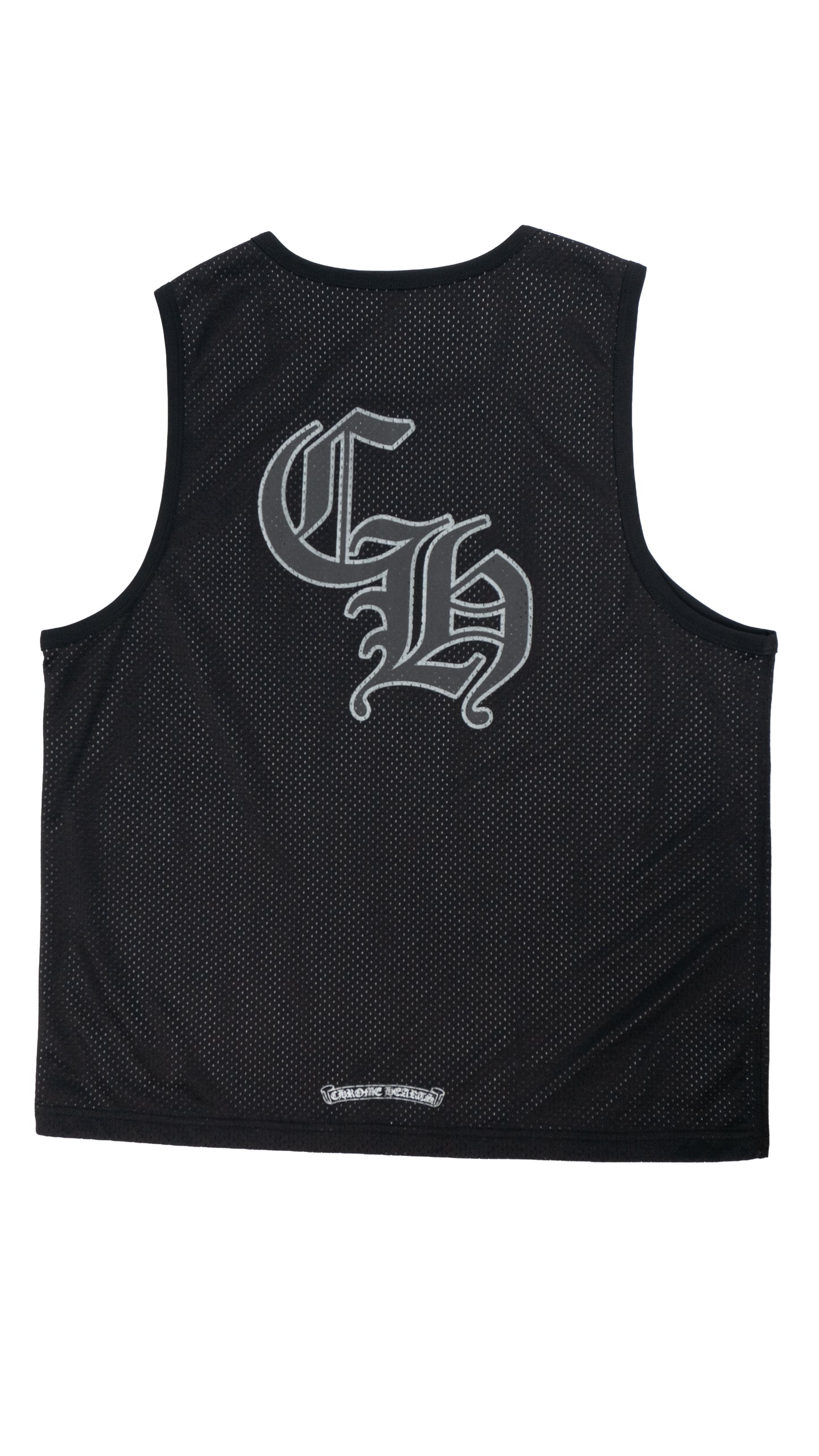 Reversible Mesh Warm Up Jersey Tank Top "Black"