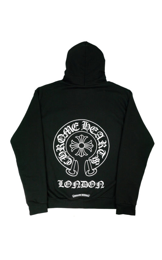 London Horseshoe Zip Up Hoodie 'Black'