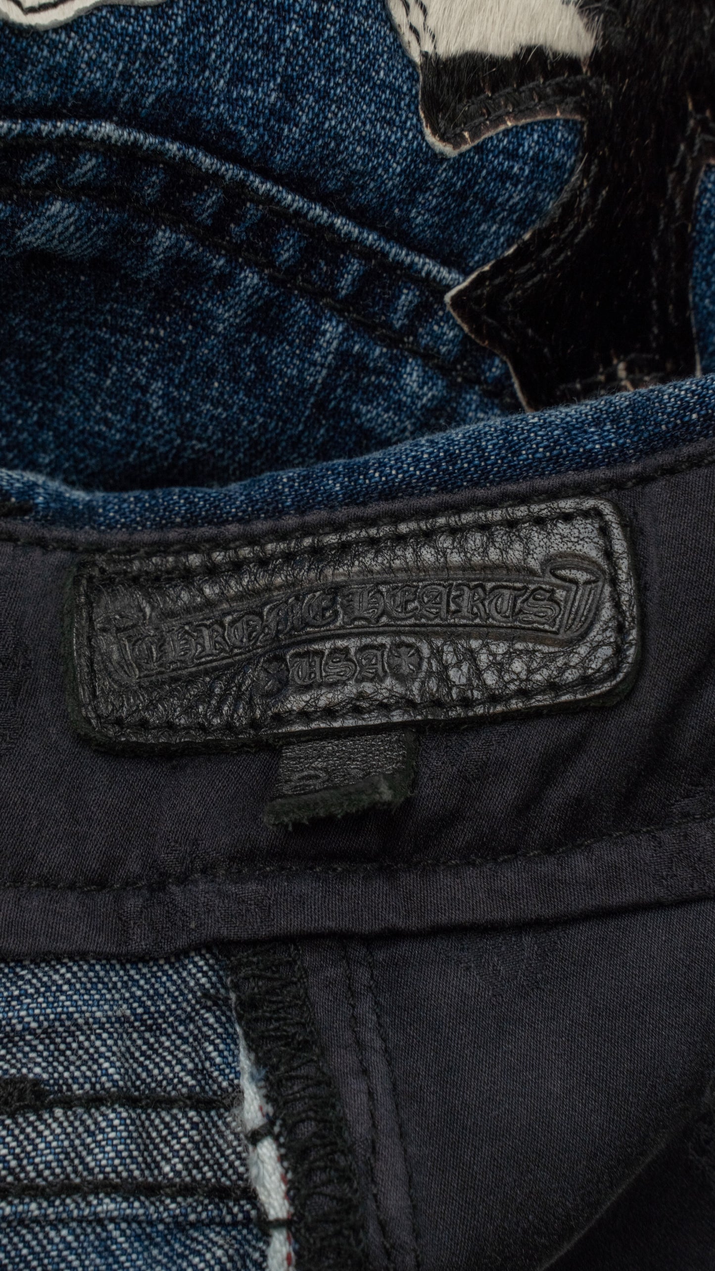 Kids Jeans With Pony Hair