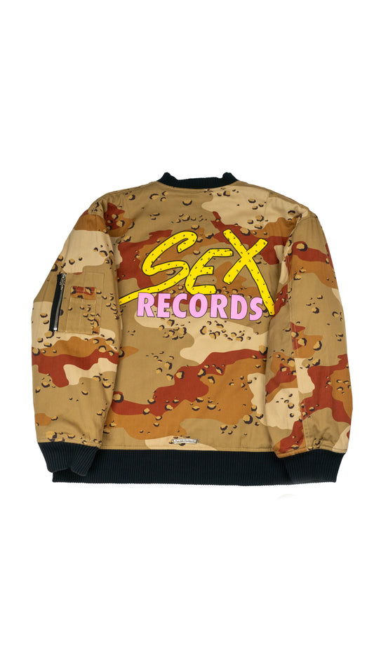 Matty Boy Desert Camouflage Sex Records Bomber Jacket