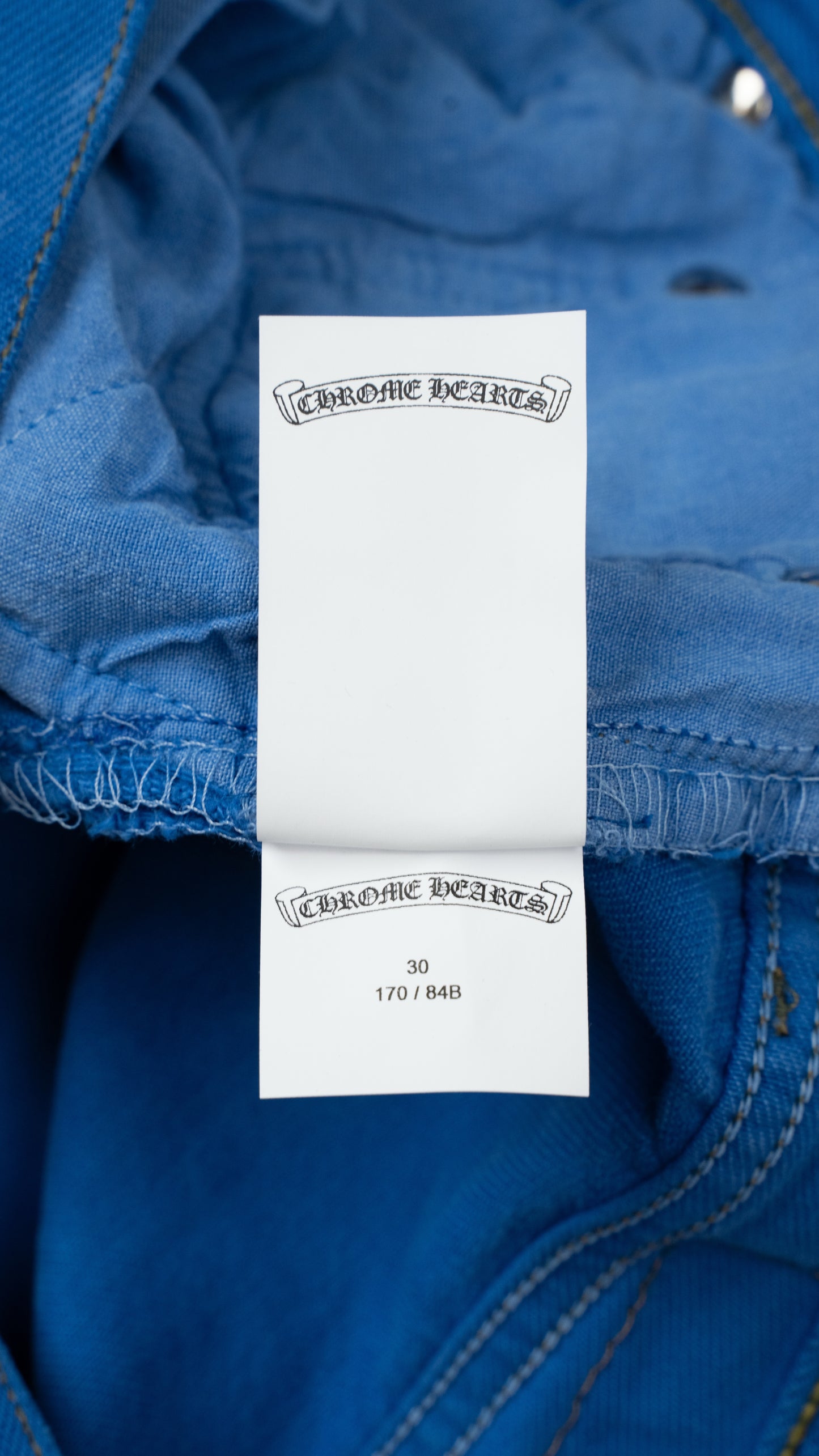 London Exclusive Blue Cross Patch Jeans