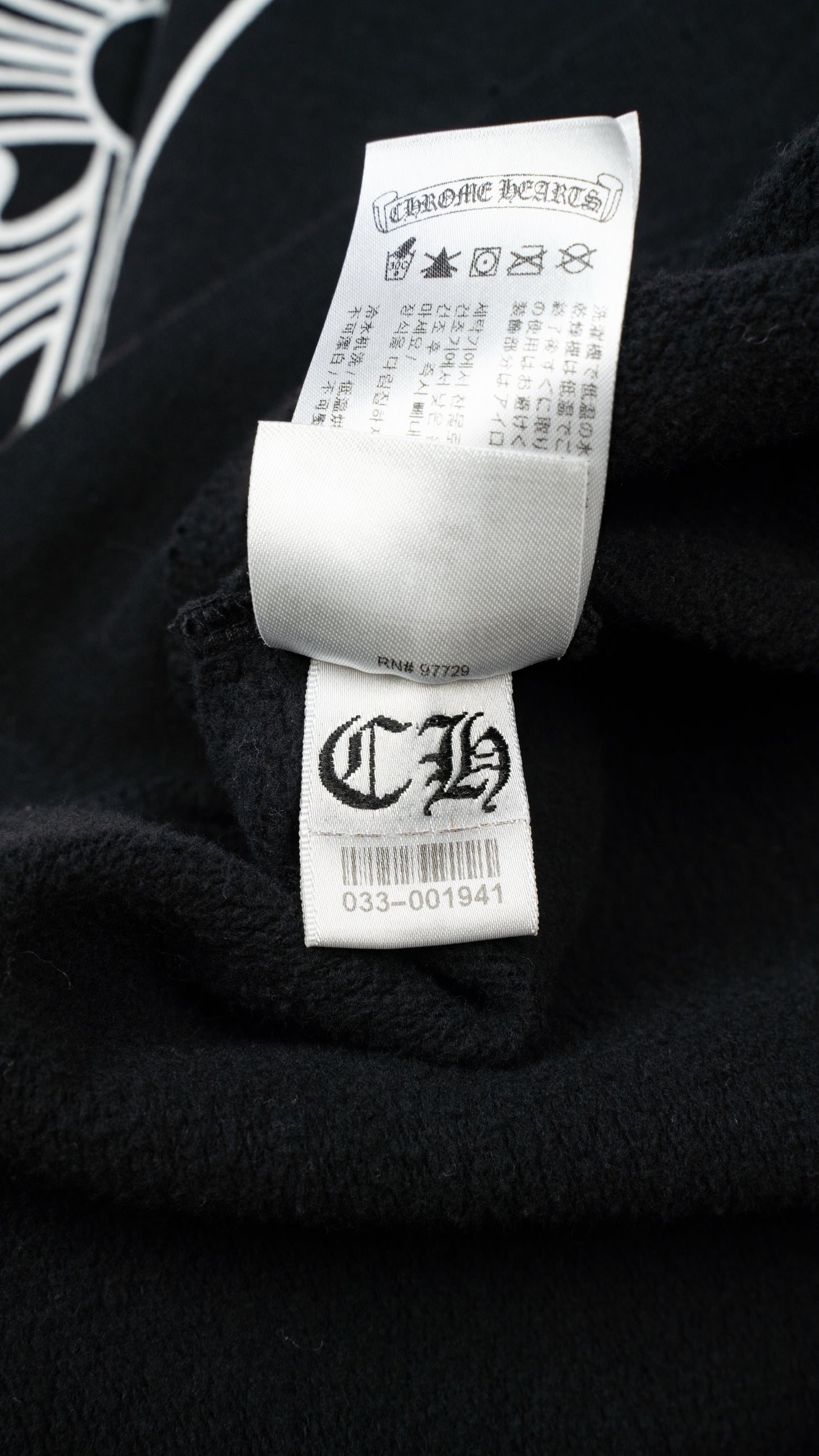 Horseshoe Floral Sleeve Black Crewneck Sweatshirt