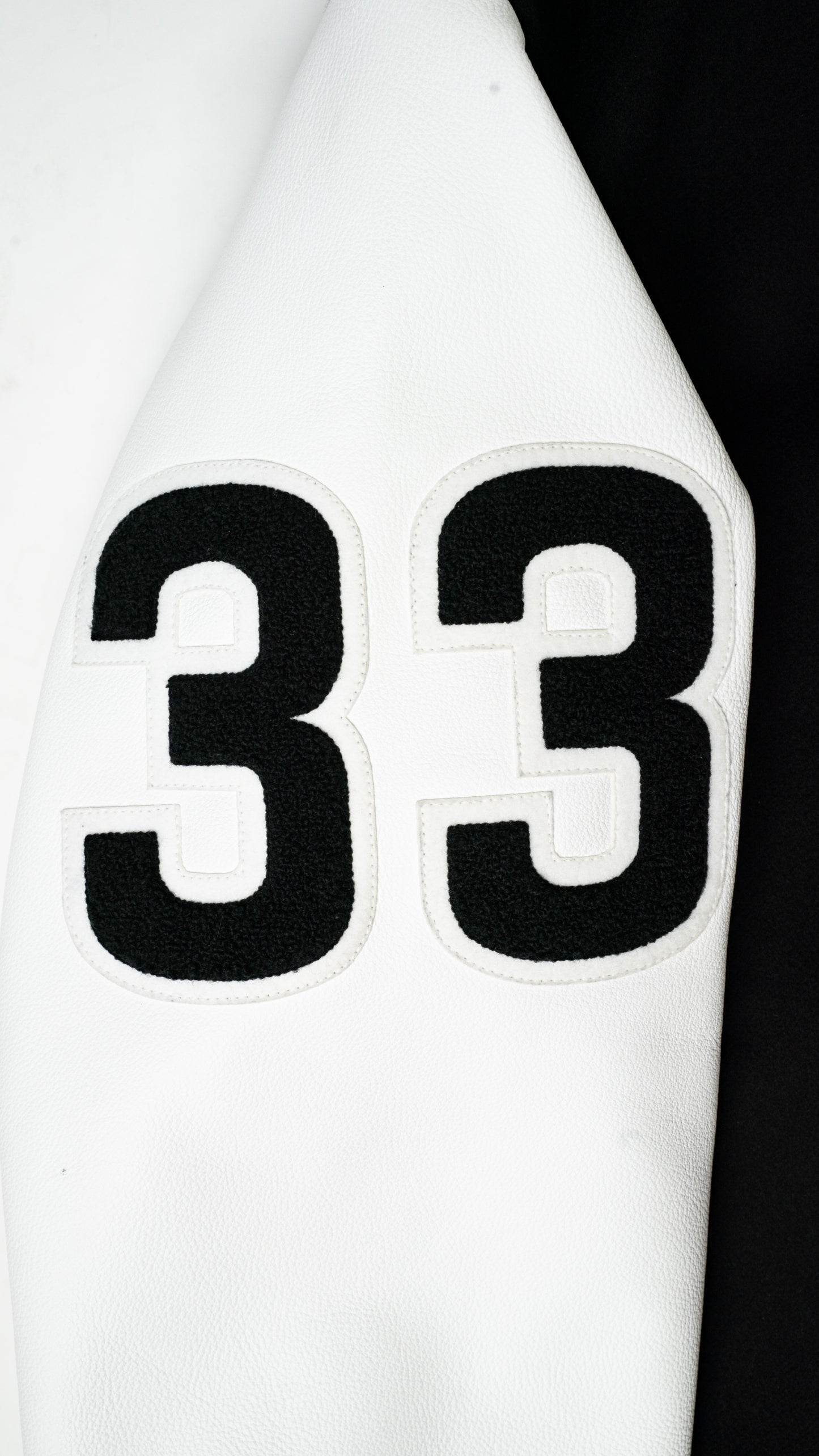 Cashmere and Leather Varsity Jacket