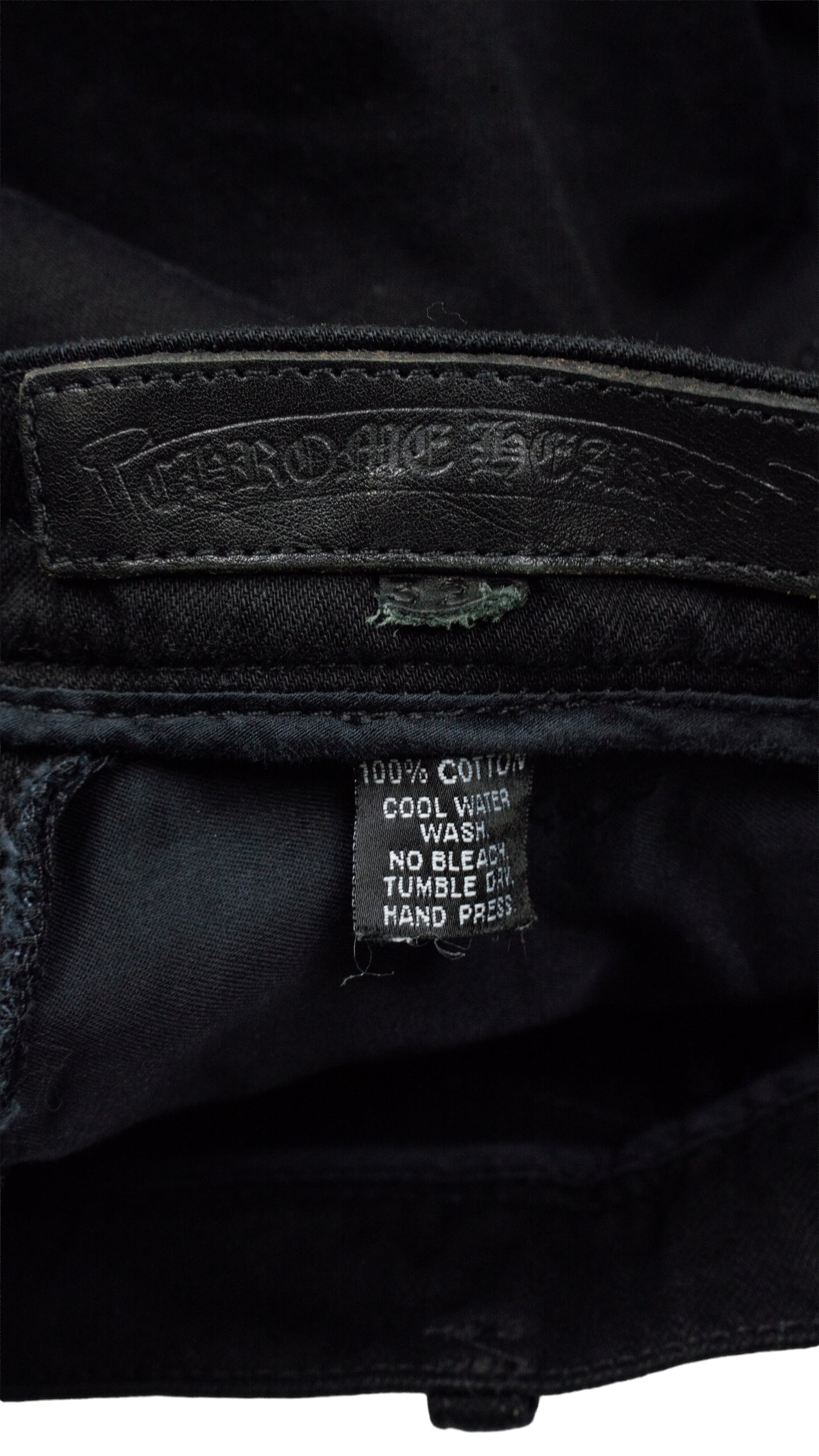 Black Fleur Knee Jeans 'Richard Stark'