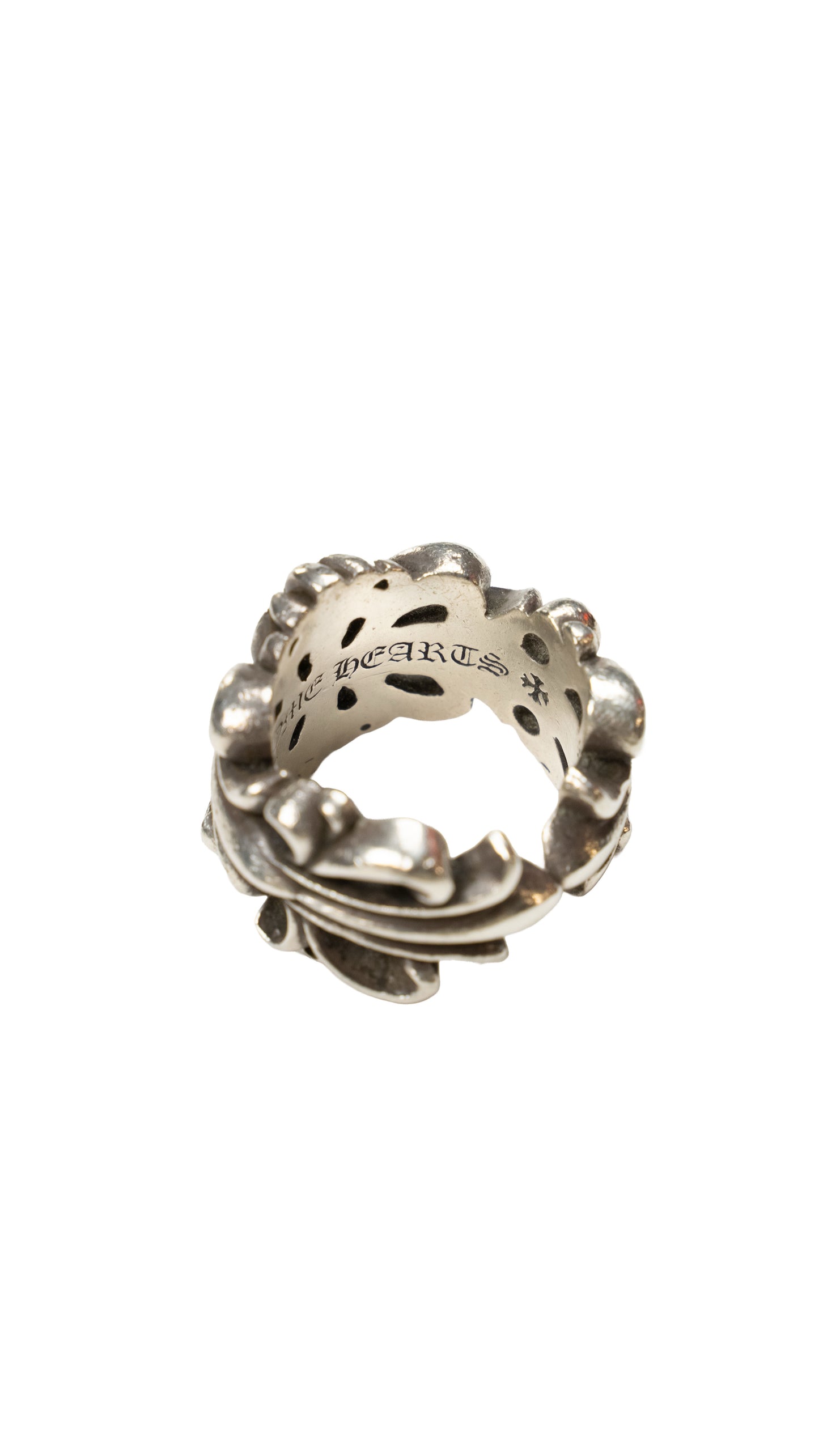 Silver Double Floral Ring
