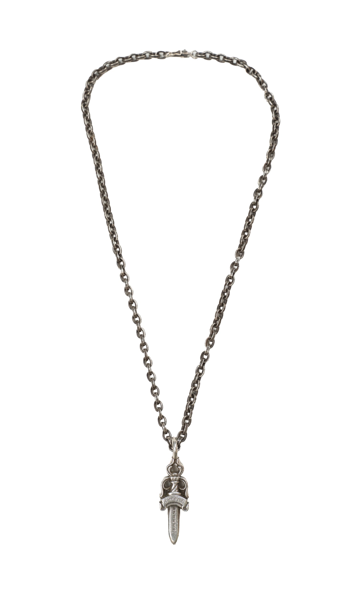 26 Inch Silver Paper Chain Necklace