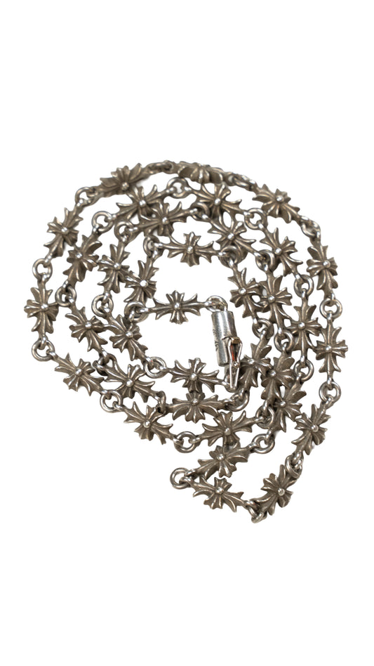 Silver Tiny E Plus Necklace