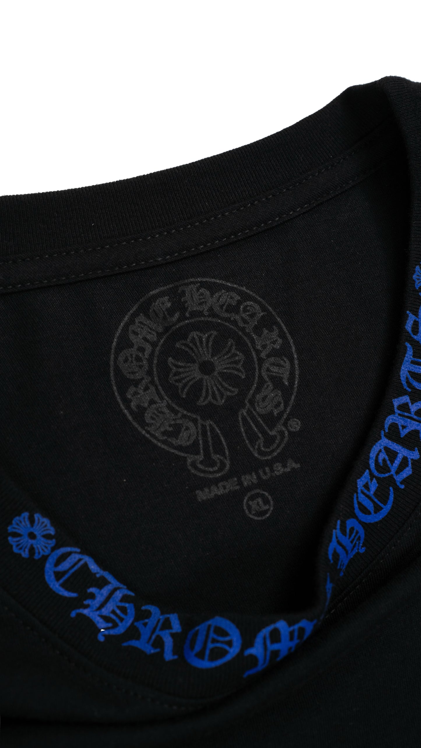 Purple Neck Logo Long Sleeve Pocket T-Shirt 'Black'