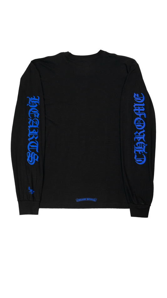 Purple Neck Logo Long Sleeve Pocket T-Shirt 'Black'