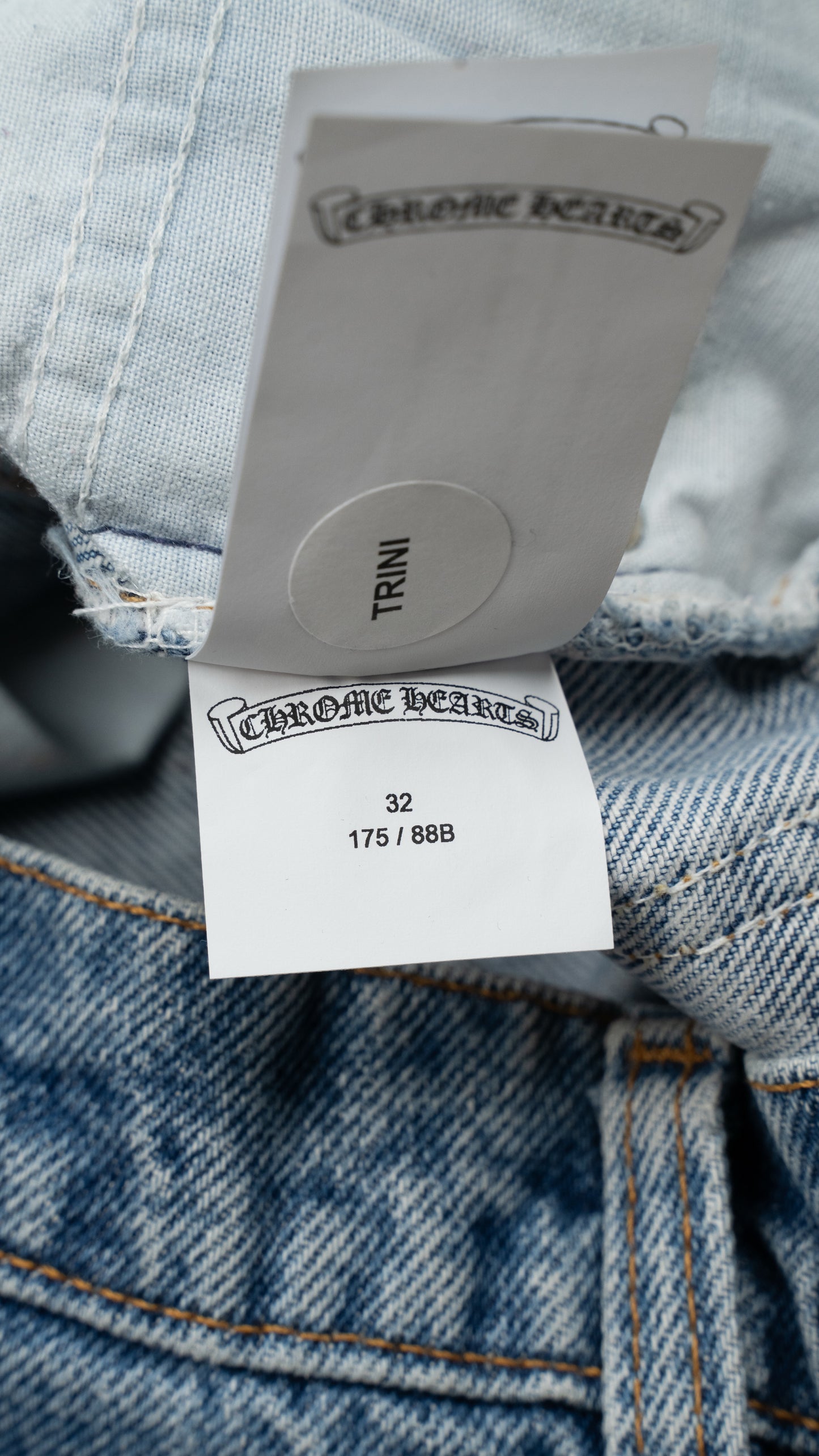 Denim 'Ass Flood' Black Cross Patch Jeans