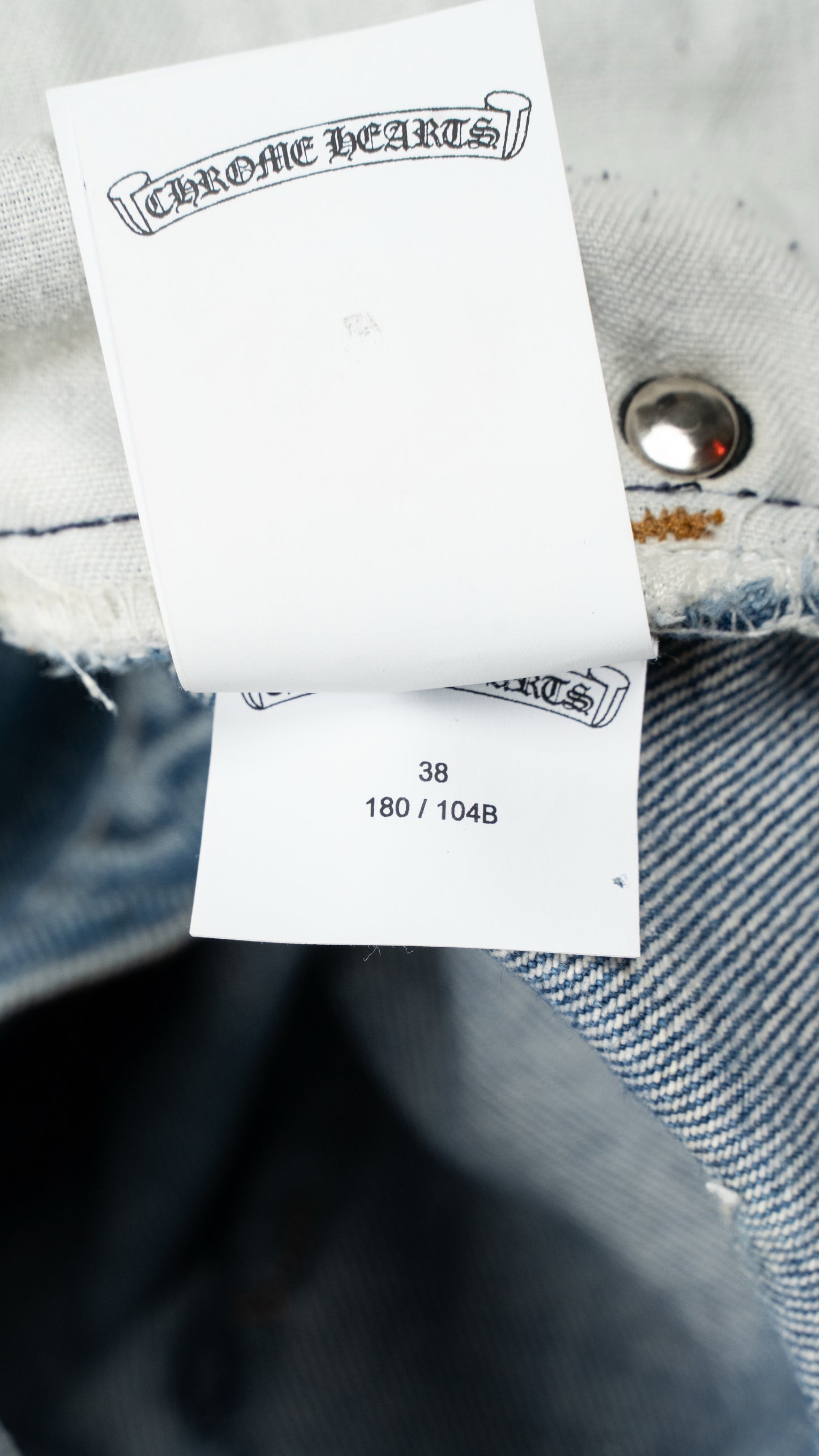 Denim 'Flooded Front' Black Cross Patch Jeans