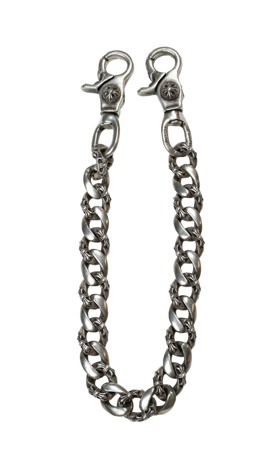 Short Double Clasp Fancy Link Wallet Chain