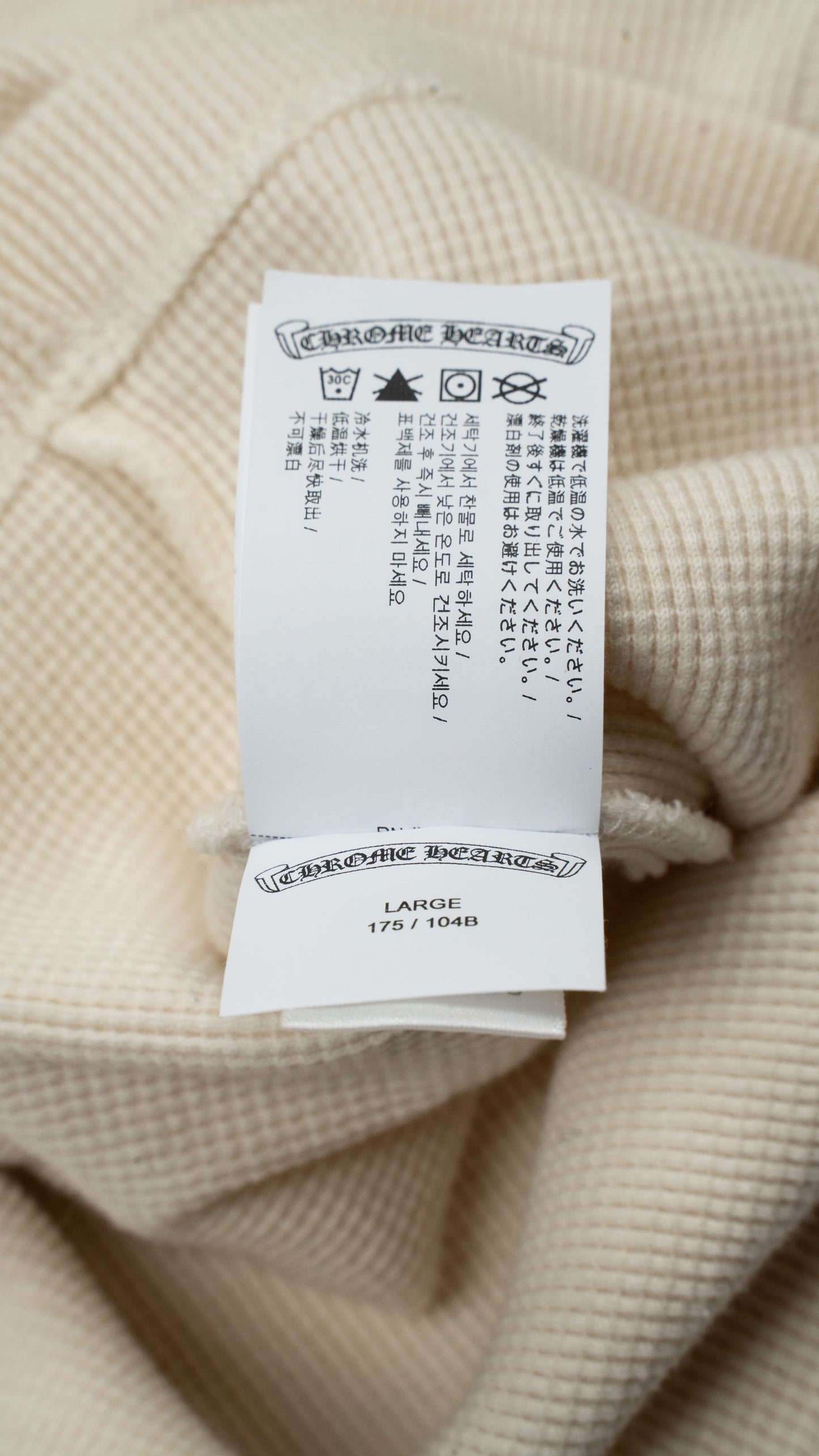 Waffle Henley Collar CH Logo Embroidered Shirt