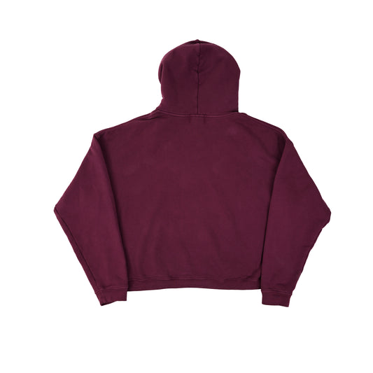 Initial Logo Hoodie Maroon