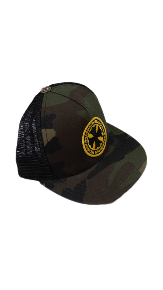 Camo Plus Cross Seal Stamp Trucker Hat