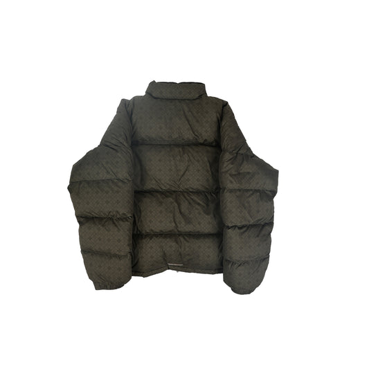 Olive Monogram Cross Puffer Down Jacket