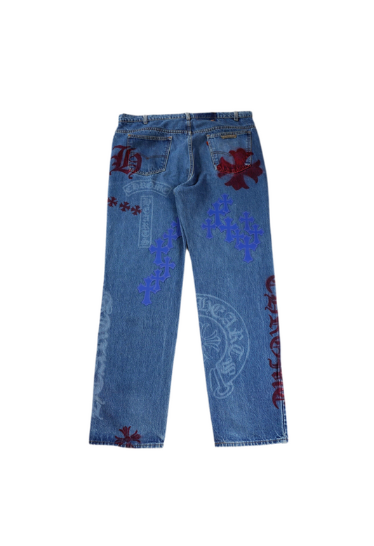 Levi's Stencil Cross Patch Jeans