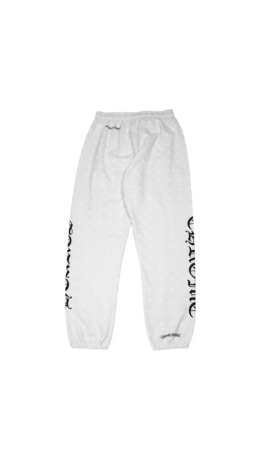 White Monogram Sweatpants