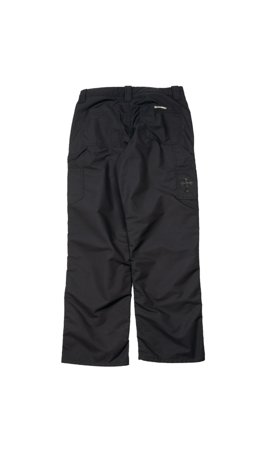 Leather Double Knee Nylon Carpenter Pants 'Black'