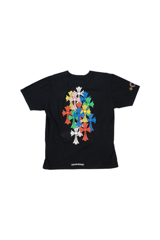 Black Multicolor Cross T-shirt