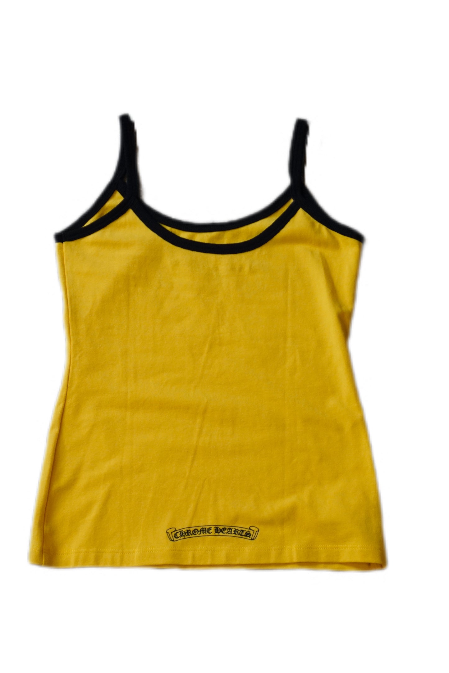 Yellow/Black Horseshoe Logo Tank top