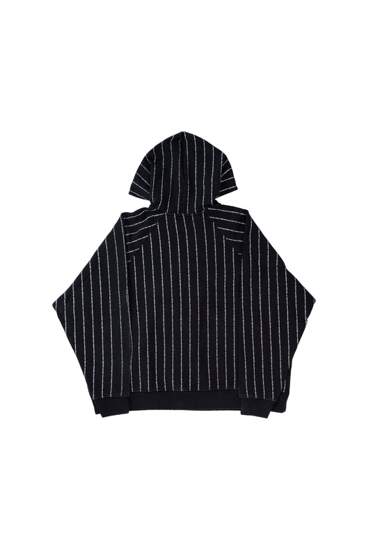 Vintage Black Script All Over Hoodie