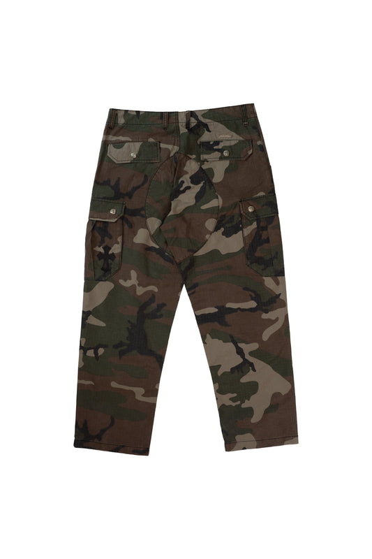 Camo Cargo Cross Patch Pants