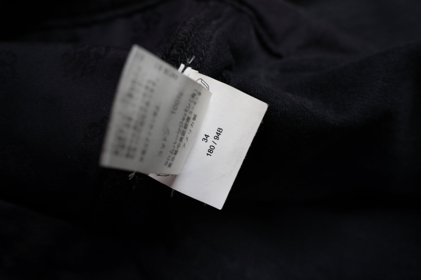 Black Herringbone Carpenter Pants