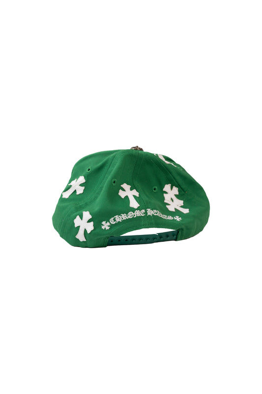White Cross Patch Trucker Hat 'Green'