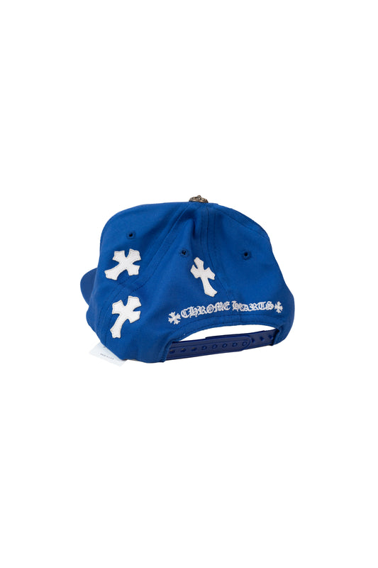 White Cross Patch Trucker Hat 'Blue'