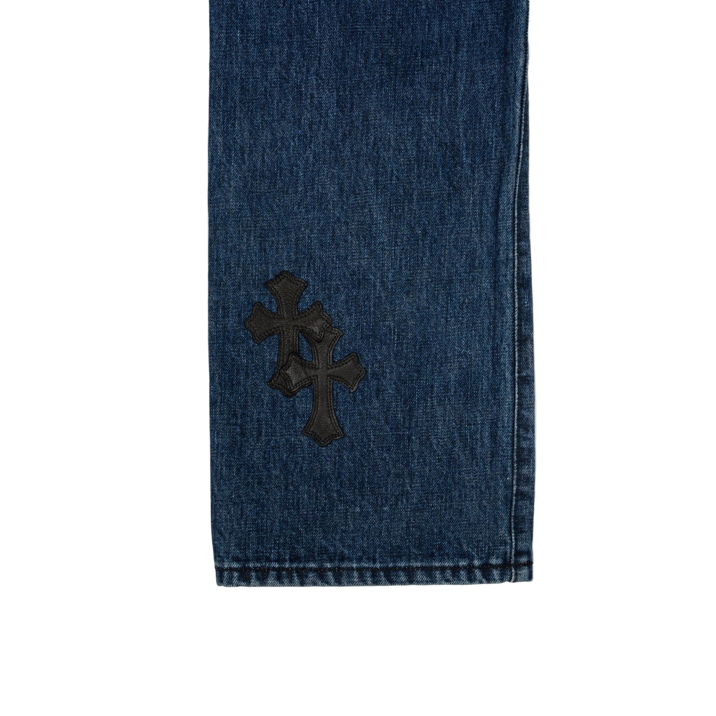 Fleur Knee Black Cross Patch Jeans