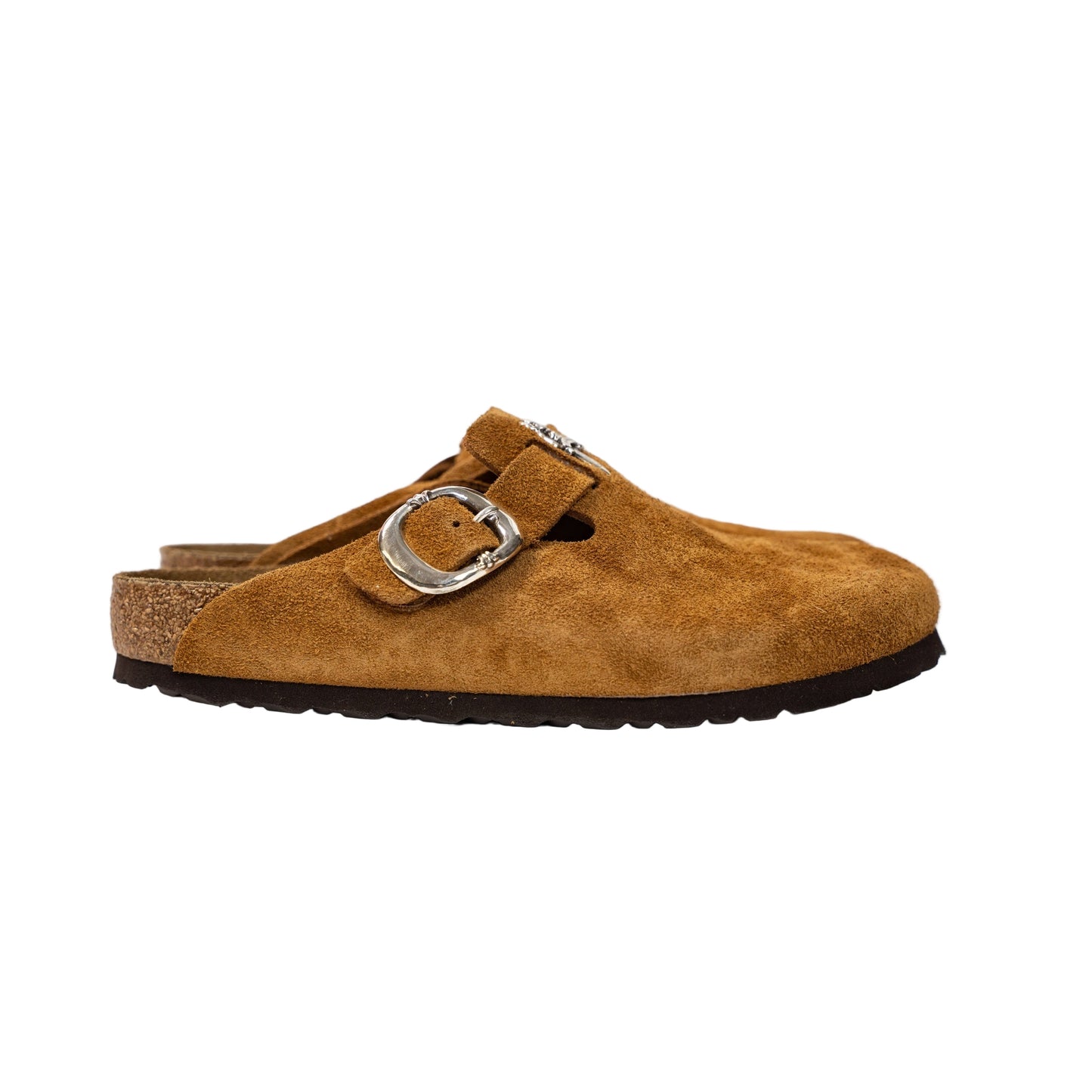 Birkenstock Boston Gunslinger Suede Mules 'Mink'