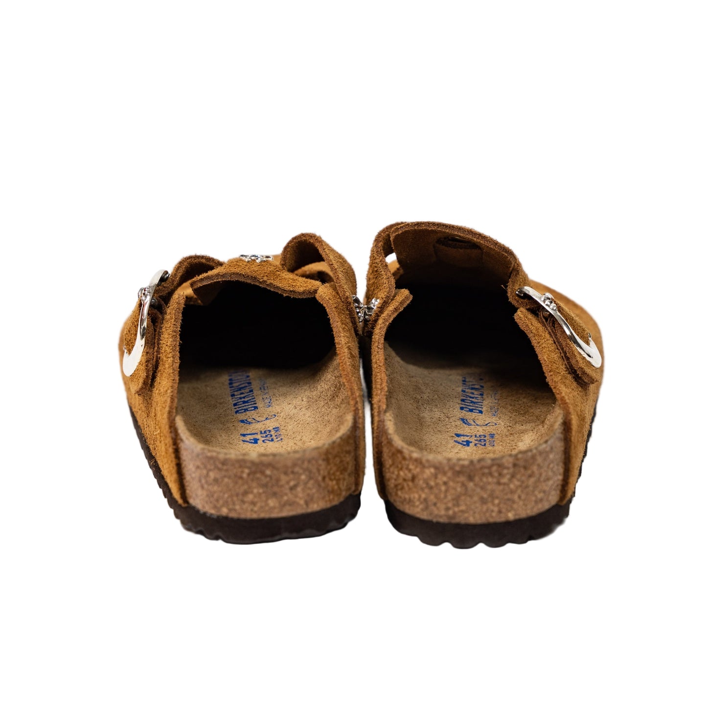 Birkenstock Boston Gunslinger Suede Mules 'Mink'