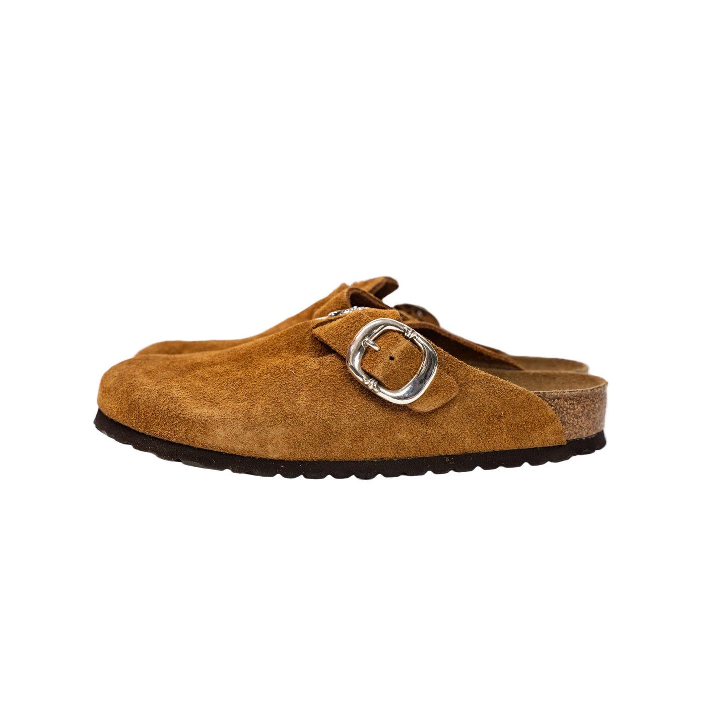 Birkenstock Boston Gunslinger Suede Mules 'Mink'