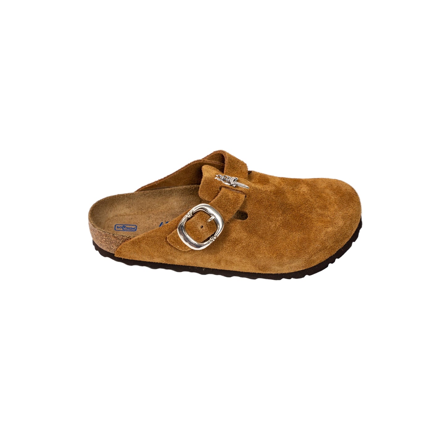 Birkenstock Boston Gunslinger Suede Mules 'Mink'