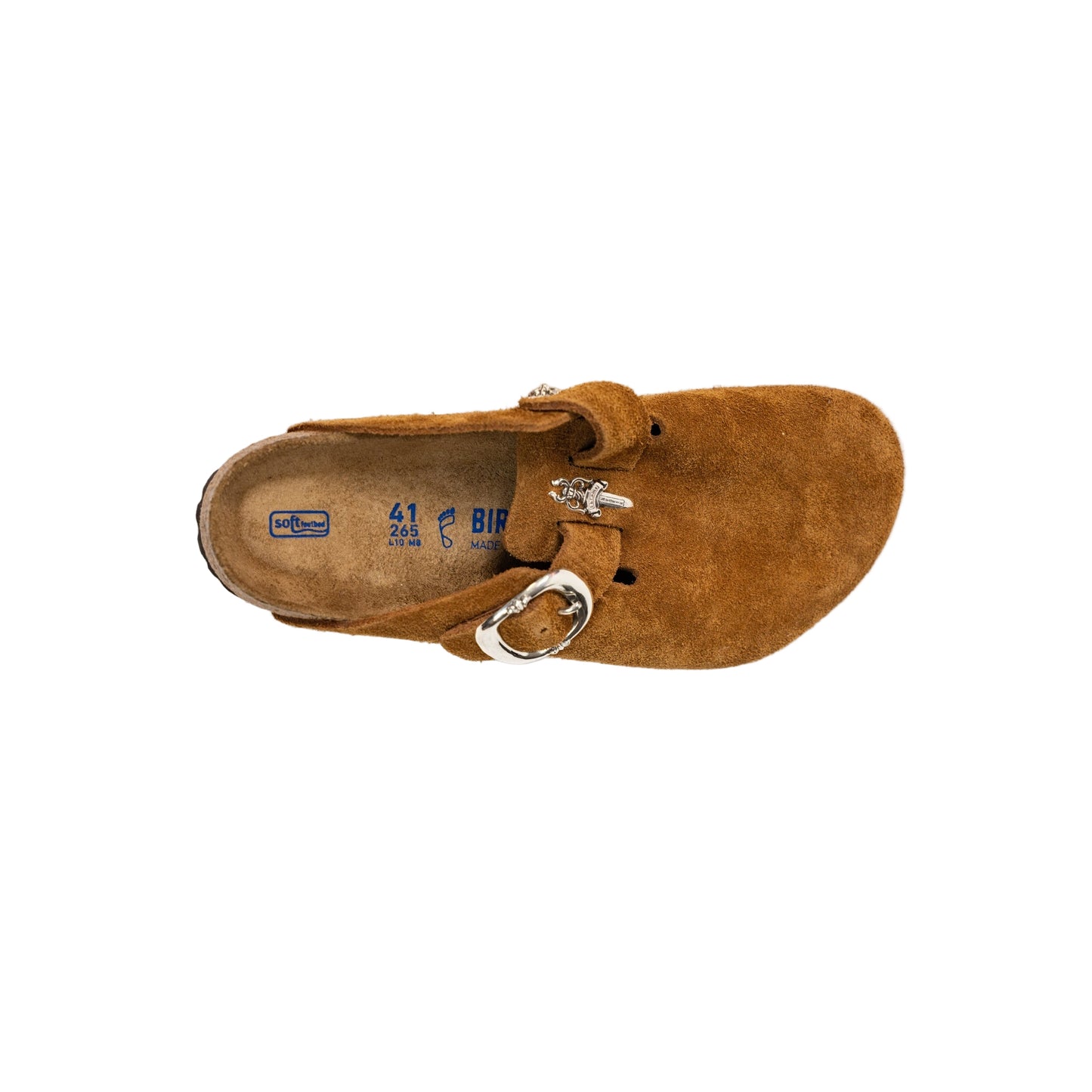 Birkenstock Boston Gunslinger Suede Mules 'Mink'