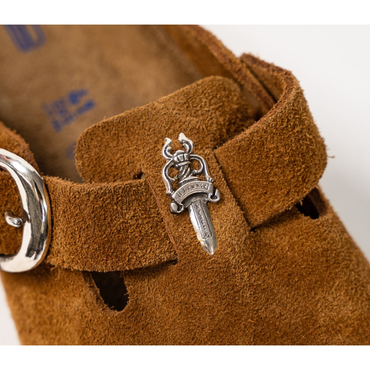 Birkenstock Boston Gunslinger Suede Mules 'Mink'