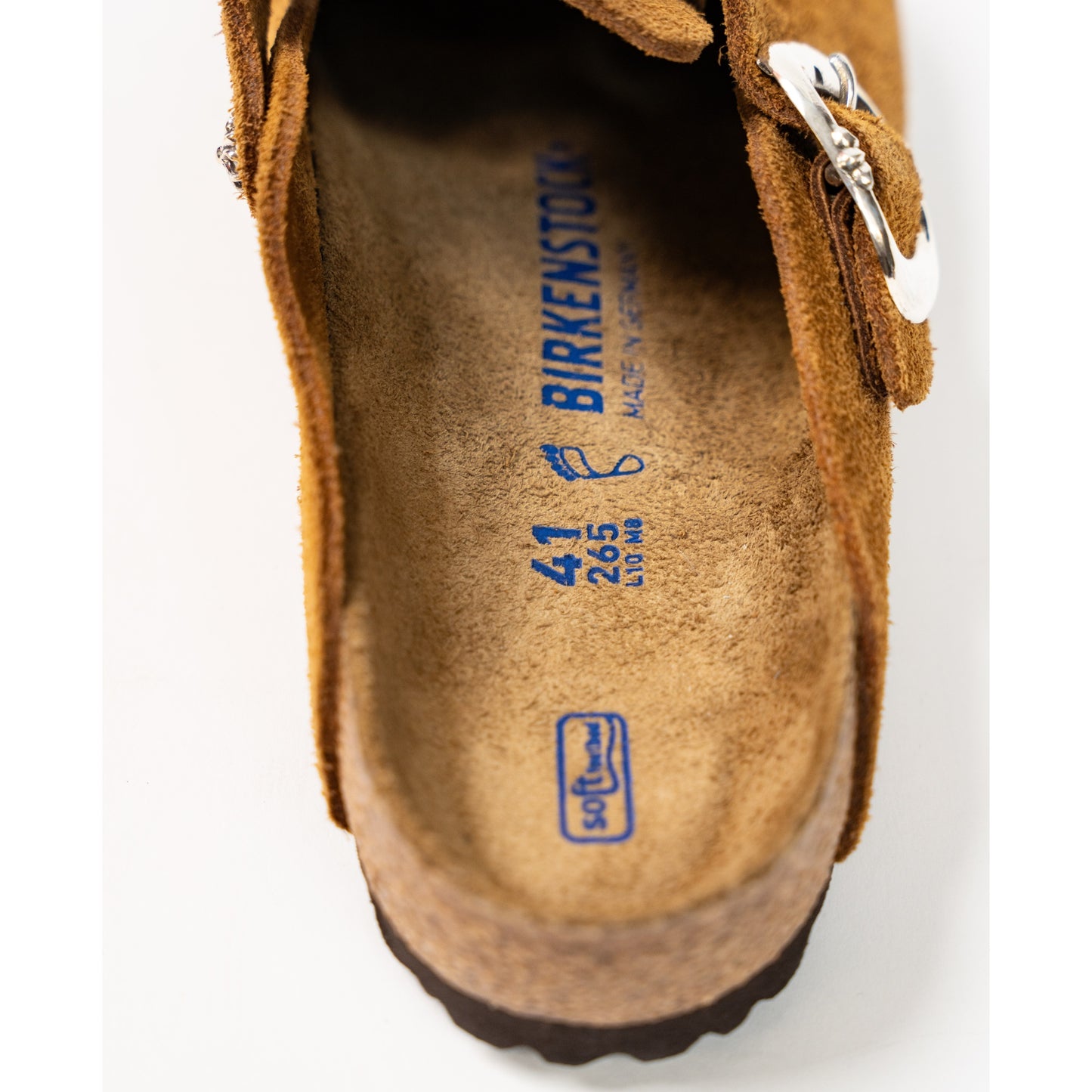 Birkenstock Boston Gunslinger Suede Mules 'Mink'